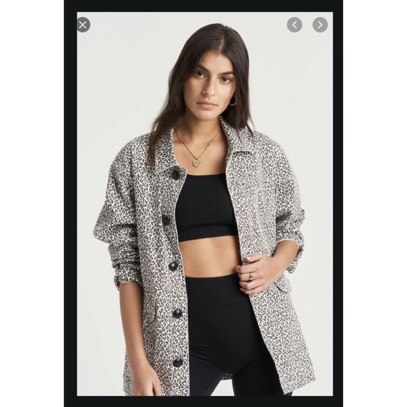 NWT Varley Linwood Button Down Oversized Jacket M